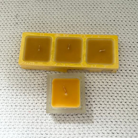 Tiffany & Co. Perfumed Square Candle Glass Holder And Three Replacement Vintage - Picture 1 of 4